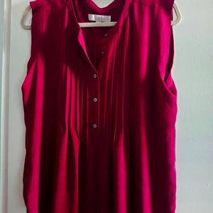 Maroon loft lightweight shell blouse